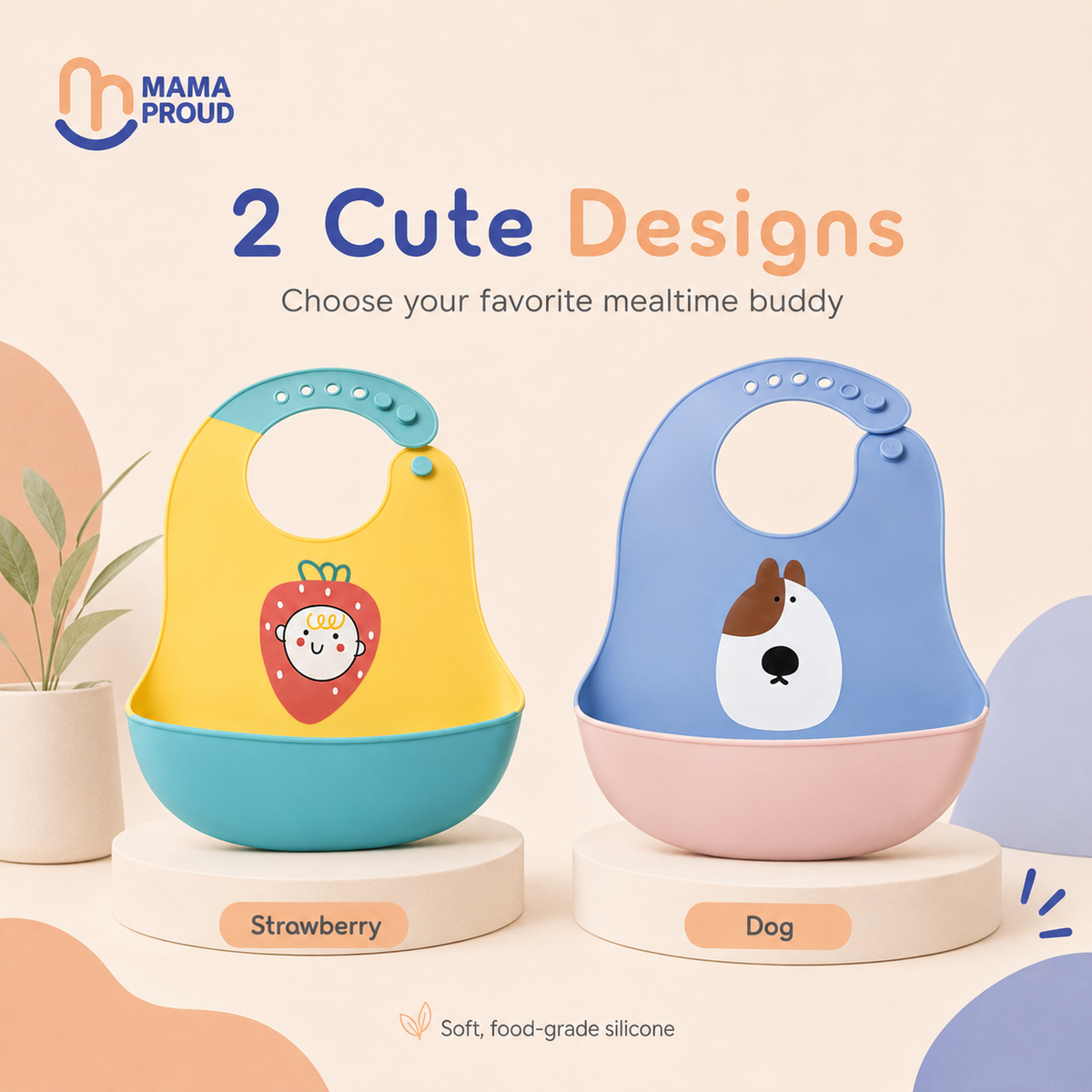 100% Silicone Bib - BPA Free