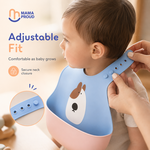 100% Silicone Bib - BPA Free