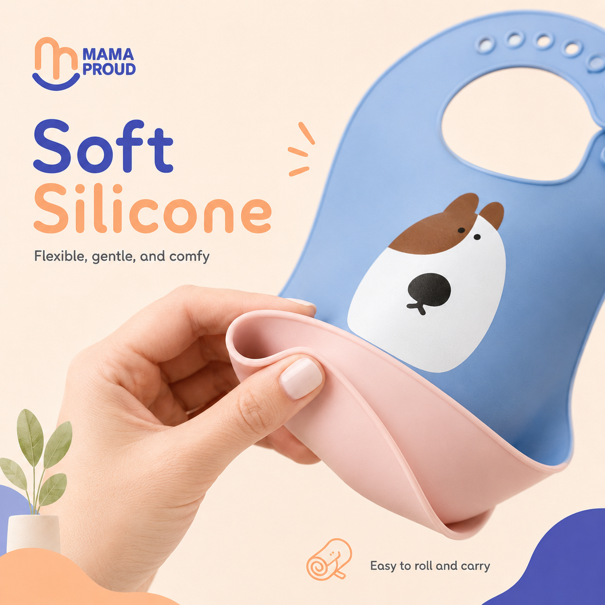 100% Silicone Bib - BPA Free