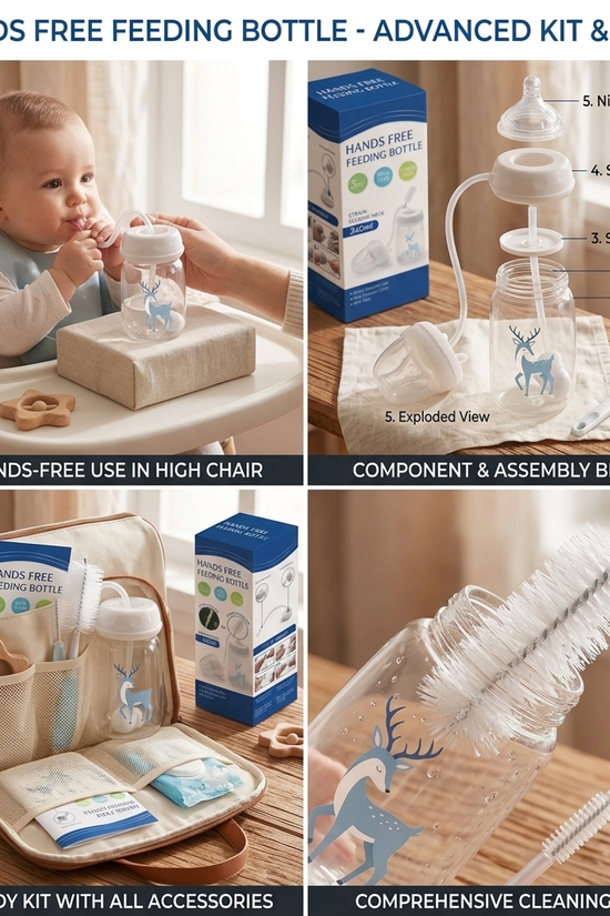 Hands Free Feeding Bottle