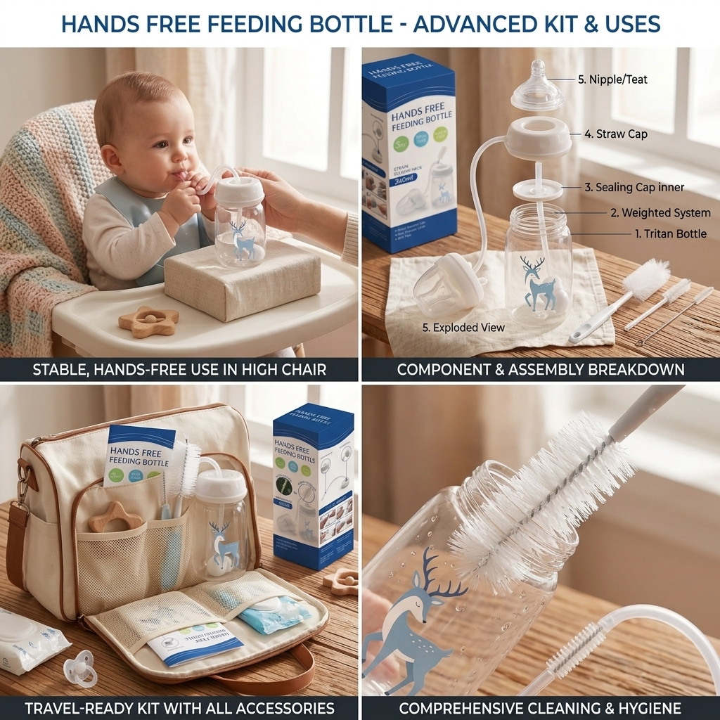 Hands Free Feeding Bottle