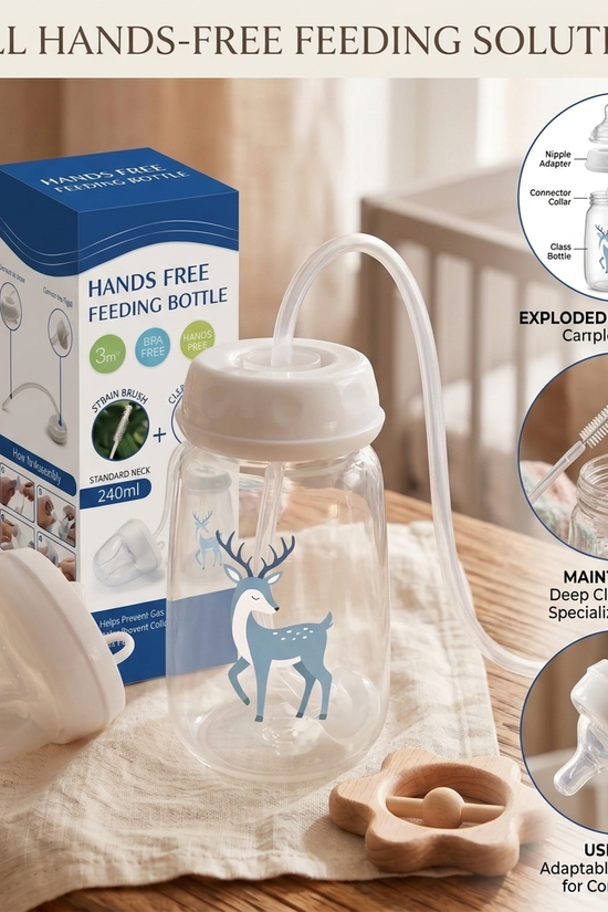 Hands Free Feeding Bottle
