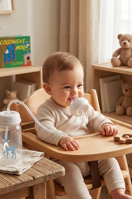 Hands Free Feeding Bottle